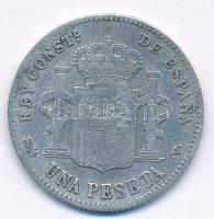 Spanyolország 1902. 1P Ag "XIII. Alfonz" T:2-,3 
Spain 1902. 1 Peseta Ag "Alfonso XI...