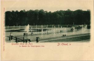 Saint-Cloud, Grandes Eaux du Parc, Le Bassin des Vingt-Quatre Jets / fountains, park