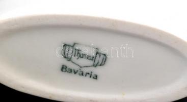 2 db porcelán: Thomas Bavaria virág mintás fogpiszkálótartó, matricás, jelzett, h: 6,5 cm. Rosenthal...