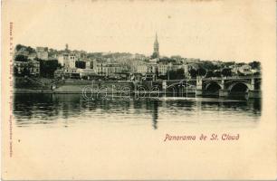 Saint-Cloud, Panorama / general view, bridge, church