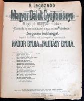 Legszebb magyar dalok gyűjteménye. Kottafüzet összeállítás. Megviseélt félvászon kötésben