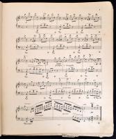 Legszebb magyar dalok gyűjteménye. Kottafüzet összeállítás. Megviseélt félvászon kötésben