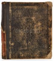 Legszebb magyar dalok gyűjteménye. Kottafüzet összeállítás. Megviseélt félvászon kötésben