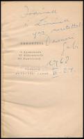 Aiszkhülosz: Oreszteia. I. Agamemnón. II. Áldozativók. III. Eumeniszek. Ford.: Devecseri Gábor. (Bp....