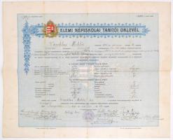 1917 Szeged, Elemi népiskolai tanítói oklevél