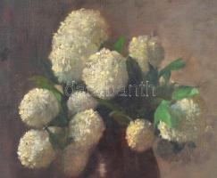 Hilberth Irén, Lám Árpádné (1872-1925): Virágcsendélet. Olaj, vászon, jelzett, keretben, 72x59 cm