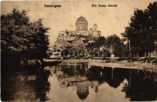 1914 Esztergom, Kis Duna részlet, bazilika  (Rb)