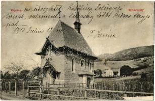 1912 Badacsony, Badacsonytomaj; Szent Donát kápolna, szőlő, villa (Rb)