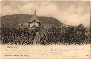 1902 Badacsony, Badacsonytomaj; Szent Donát kápolna, szőlő. Kampmann H. kiadása