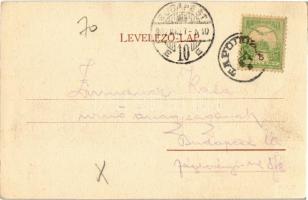 1902 Badacsony, Badacsonytomaj; Szent Donát kápolna, szőlő. Kampmann H. kiadása