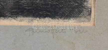 Pomogáts Béla (1912-?): Aktok. Rézkarc, papír, jelzett a paszpartun, datált, üvegezett keretben, 10x...