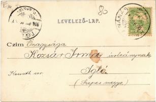 1904 Hajdúnánás, Fő tér, Bocskay (Bocskai) vendéglő, étterem, Gyógyszertár, Bartha Imre üzlete és sa...