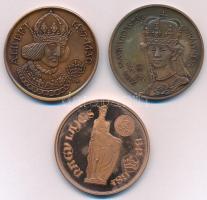 Fritz Mihály (1947-) 1989. "MÉE Székesfehérvár / Albert király" Br emlékérem + 1992. "...