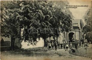 Szobránc, Szobráncfürdő, Kúpele Sobrance;  Nagyvendéglő, étterem. Halász Sándor fényképész kiadása / restaurant