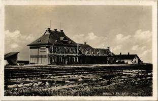 1935 Felsőstubnya, Hornia Stubna, Horná Stubna; Nová stanica / vasútállomás / railway station