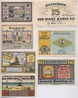 Németország / Weimari Köztársaság 1921-1922. 15db klf szükségpénz T:I-II-
Germany / Weimar Republic...