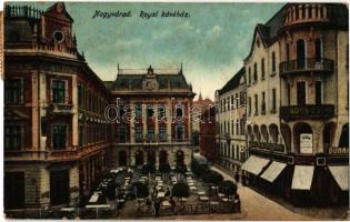 1922 Nagyvárad, Oradea; Royal kávéház, fogorvos, Duna biztosító társaság, Koch üzlete / cafe, dentist, shops, insurance company  (EK)