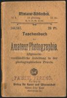 Taschen der Amateur-Photographie. Miniatur-Bibliothek. 146/147. Leipzig, én., Kunst und Wissenschaft, 96 p. Német nyelven. Kiadói papírkötés.