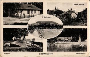 Badacsony, posta, Siesta penzió, halászcsárda, Rózsakő (EK)