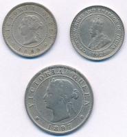 Jamaika 1889-1926. 1f-1/2p (3xklf) T:2-,3 ph.
Jamaica 1889-1926. 1 Farthing - 1/2 Penny (3xdiff) C:...