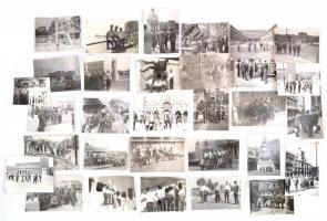 1956-1957 A BVSC vízilabdázóinak olaszországi turnéján készült amatőr, főleg csoportképek, vegyes mé...