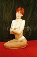 Lányok együtt és külön, erotikus fotónegatívok, 10 db színes képkocka