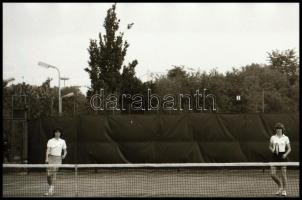 1983 Magyar tenisz csoportbajnokság, 34 db fekete-fehér negatív kocka