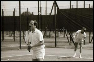 1983 Magyar tenisz csoportbajnokság, 34 db fekete-fehér negatív kocka