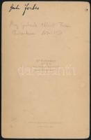 cca 1890 May Gertrude Elliot Forbes (1874-1950) színésznő keményhátú fotója, Bécs, Dr. Székely műter...