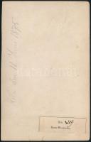 1875 A felállványozott, épülő Kölni Dóm, keményhátú fotó, Köln, Th-Creifelds, (1880-ban készült el, ...