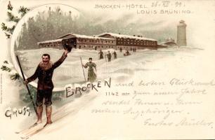 1899 Brocken Hotel Litho (EK)