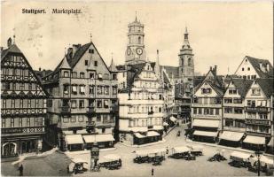 1910 Stuttgart, Marktplatz / market