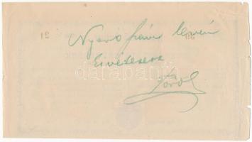 Hódmezővásárhely 1878. "Jótékonyczélú Sorsjegy - A Hold-Mező-Vásárhelyi Születésű avagy Illetős...