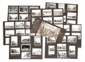 1934 Al-dunai és bulgáriai hajókirándulás képei albumlapokon, 74 db fotó, 6×9 és 11×17 cm-es méretben
