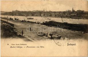 1901 Budapest I. Budai látkép a pesti rakpartról. Ganz Antal 96.