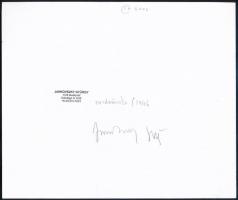 1983 Jankovszky György (1946-): New York, feliratozva, aláírt, pecséttel jelzett, kartonra kasírozva...