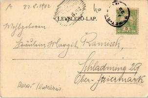 1902 Vaskő, Moravica-Eisenstein, Ocna de Fier; látkép, templom. Adolf Rosner kiadása / general view ...