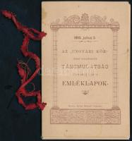 1893 Az Ungvári Kör által rendezett táncmulatság alkalmából kiadott emléklapok, 1893. júl. 5, Ungvár, Lévai Mór-ny., 7 sztl. lev.
