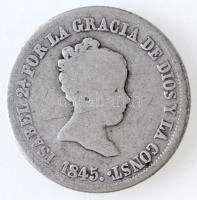 Spanyolország 1845. 2R Ag T:3,3- Spain 1845. 2 Reales Ag C:F,VG