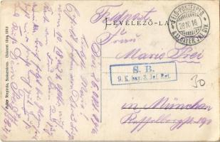 1916 Algyógy, Geoagiu; Földműves iskola, 1848-49-es szabadságharc emlékmű. Adler fényirda / farmer s...