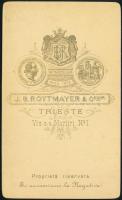 cca 1890 Ferdinando Pitteri Trieszti polgármester (1891-1897) fotója, keményhátú fotója, Trieste, J....
