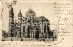 1903 Temesvár, Timisoara; Gyárváros, Új római katolikus templom / Fabrica, church (EK)