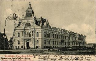 1902 Temesvár, Timisoara; Temes-Béga palota / Timis river regulation palace