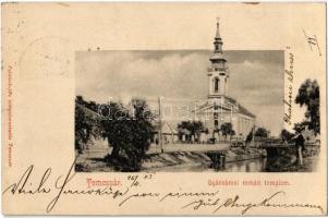 1903 Temesvár, Timisoara; Gyárváros, Román templom / Fabrica, Romanian church