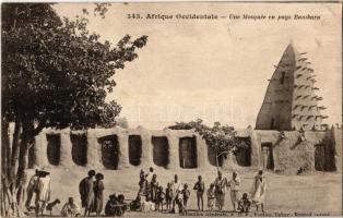 Afrique Occidentale, Une Mosquée en pays Bambara / mosque, children, folklore from French West Africa (EK)