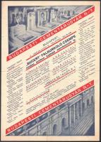 Budapesti Cementárugyár Rt. kétoldalas reklámja