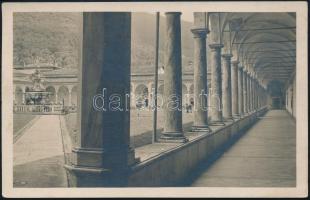 1938 Róma, "magyar bemondó" képeslapja haza, melyben megköszöni a húsvéti üdvözletet, aláí...