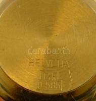 Helvetia 14 K arany (Au) női karóra kvarc szerkezettel, kis brillel 22,09 g