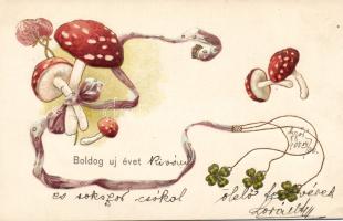 Mushroom Embossed Litho