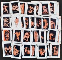 Greek Lovers erotikus francia kártya, eredeti dobozában, jó állapotban, 54 lap
